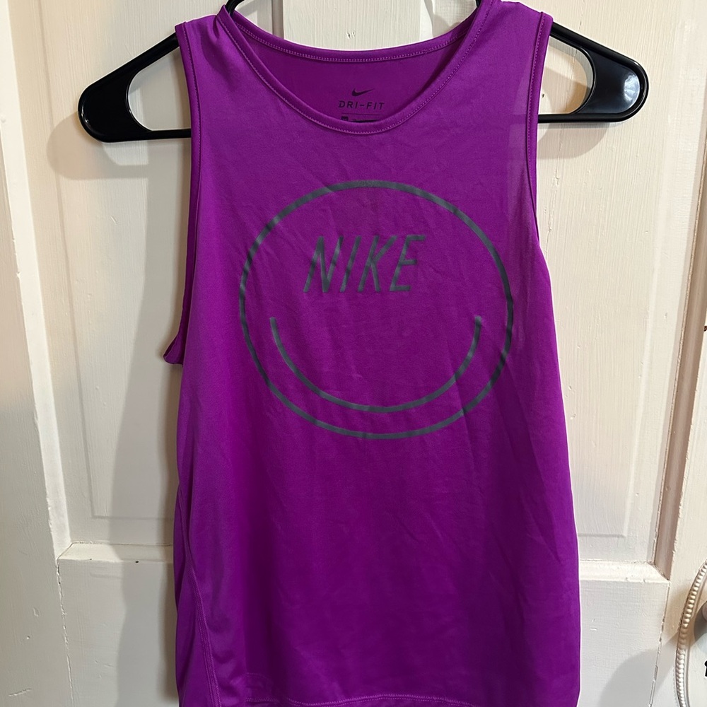 Nike DRI-FIT tank top purple size XS